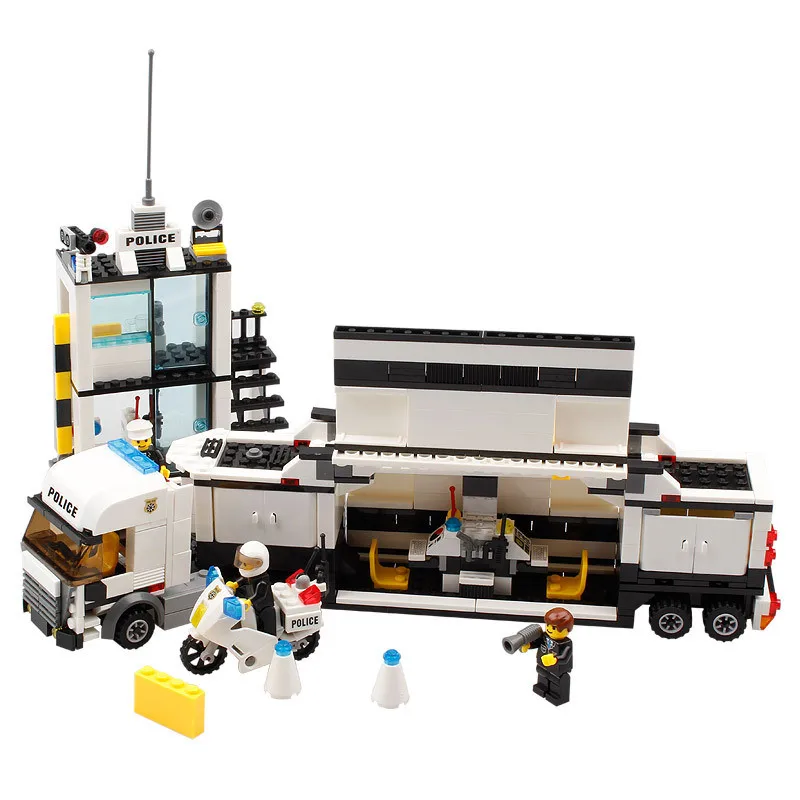 KAZI 6727 Building Blocks Police Station Model Building Blocks 511+pcs Playmobil Blocks DIY Bricks Educational Toys For Children 15