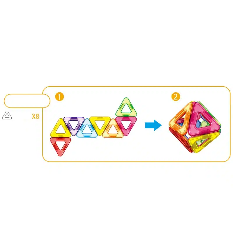 New 2017 70Pcs/Set Magnetic Designer Building Blocks Models Building Toy Plastic DIY Bricks Children Learning Educational Toys 17