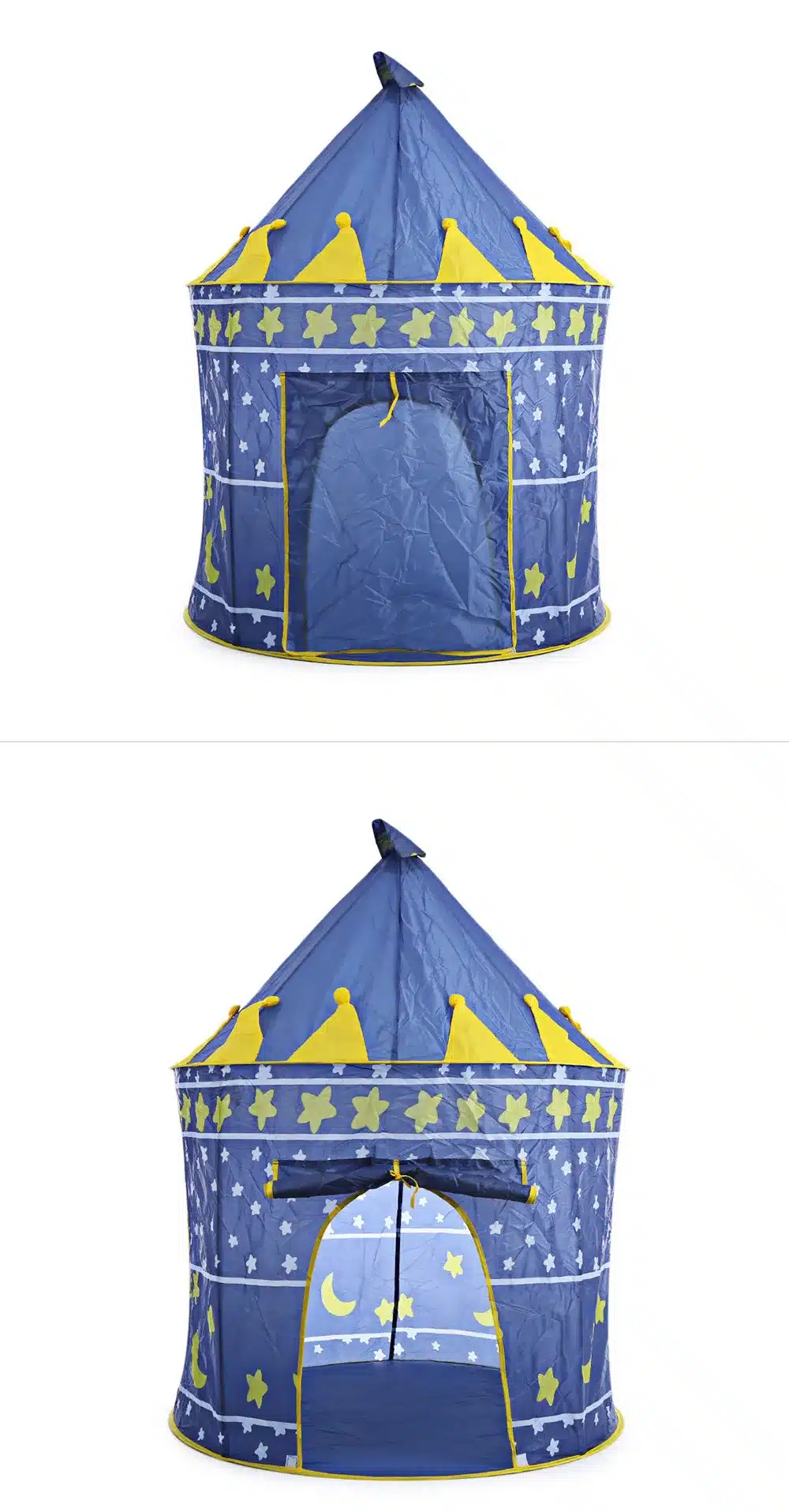 3 Colors Play Tent Portable Foldable Tipi Prince Folding Tent Children Boy Castle Cubby Play House Kids Gifts Outdoor Toy Tents 20