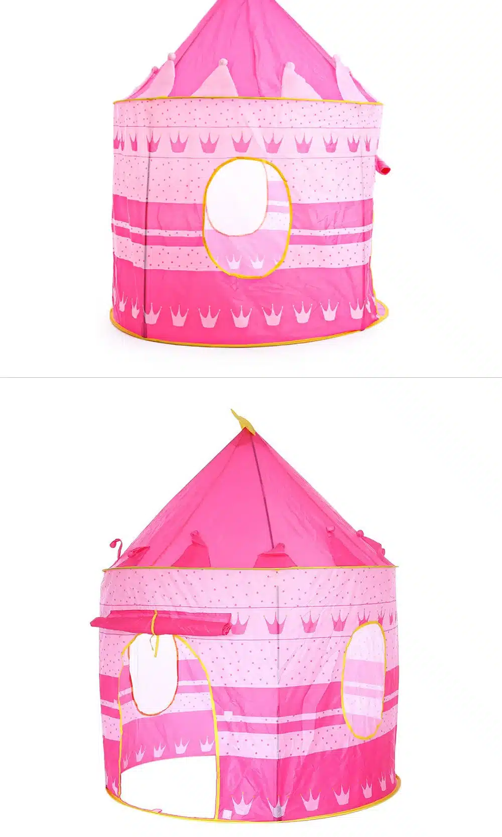 3 Colors Play Tent Portable Foldable Tipi Prince Folding Tent Children Boy Castle Cubby Play House Kids Gifts Outdoor Toy Tents 22