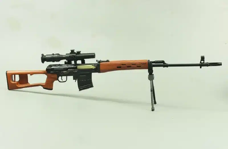 1:3.5 Assemble SVD Gun Model Can not Shoot DIY Gun Metal Alloy Toy Removable Model Sniper Rifle Gun Toy Gift for Children 11