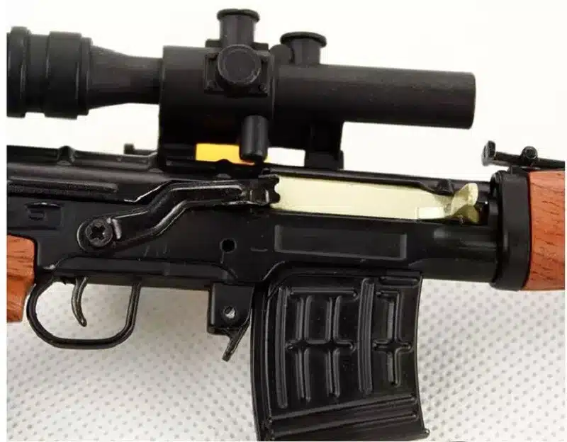 1:3.5 Assemble SVD Gun Model Can not Shoot DIY Gun Metal Alloy Toy Removable Model Sniper Rifle Gun Toy Gift for Children 15