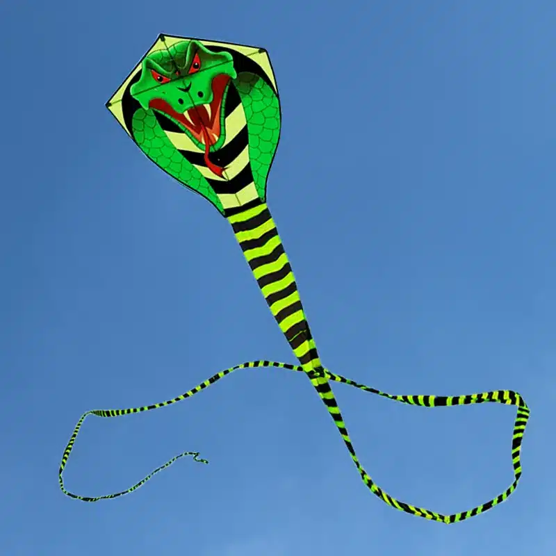 free shipping high quality 15m large snake kite cobra kite with handle line outdoor toys for adult bird kite eagle animal bee 1