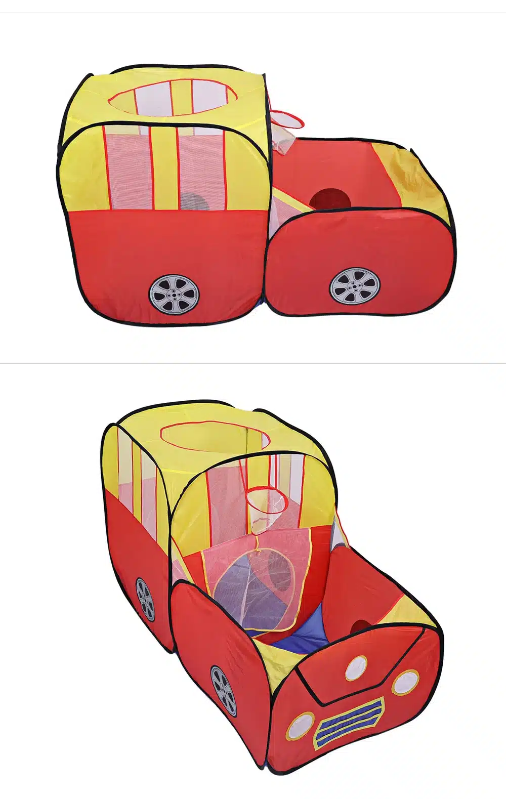 Safety Car Shape foldable tent for kids Plastic Toy Tents safety ball pit pool game Huge Tent for Children Indoor Play Yard 17