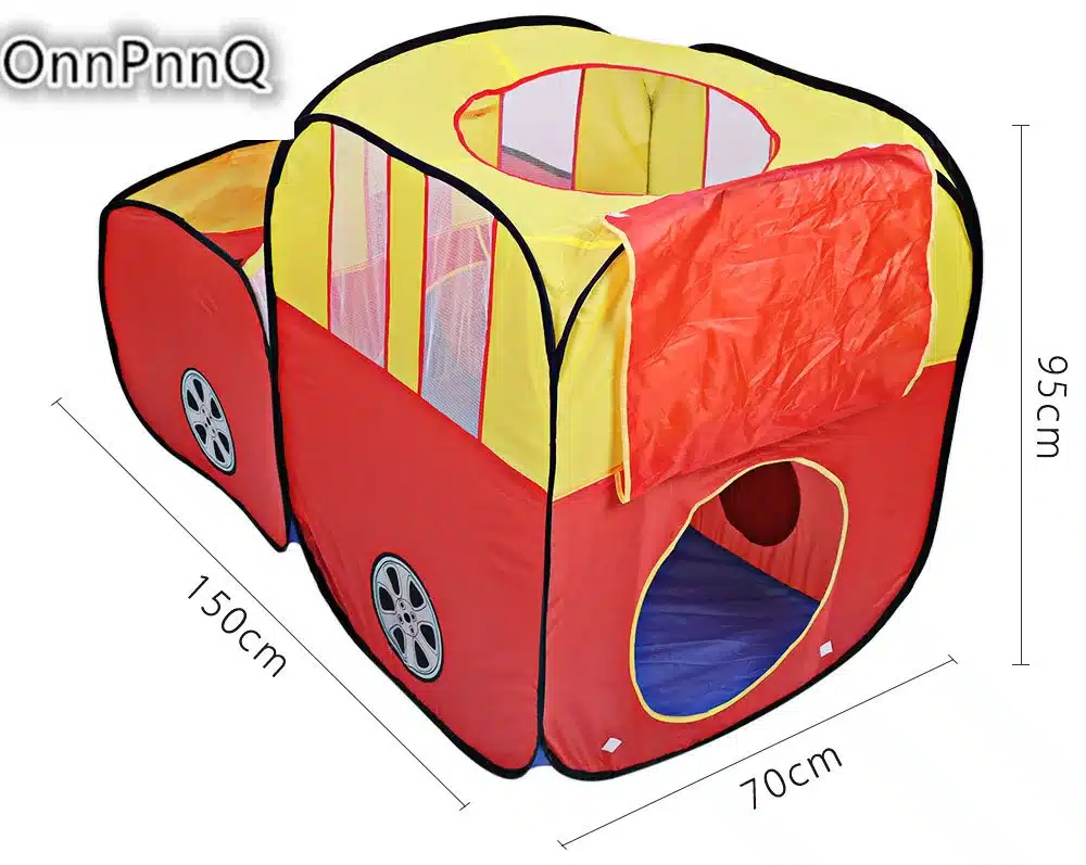 Safety Car Shape foldable tent for kids Plastic Toy Tents safety ball pit pool game Huge Tent for Children Indoor Play Yard 18