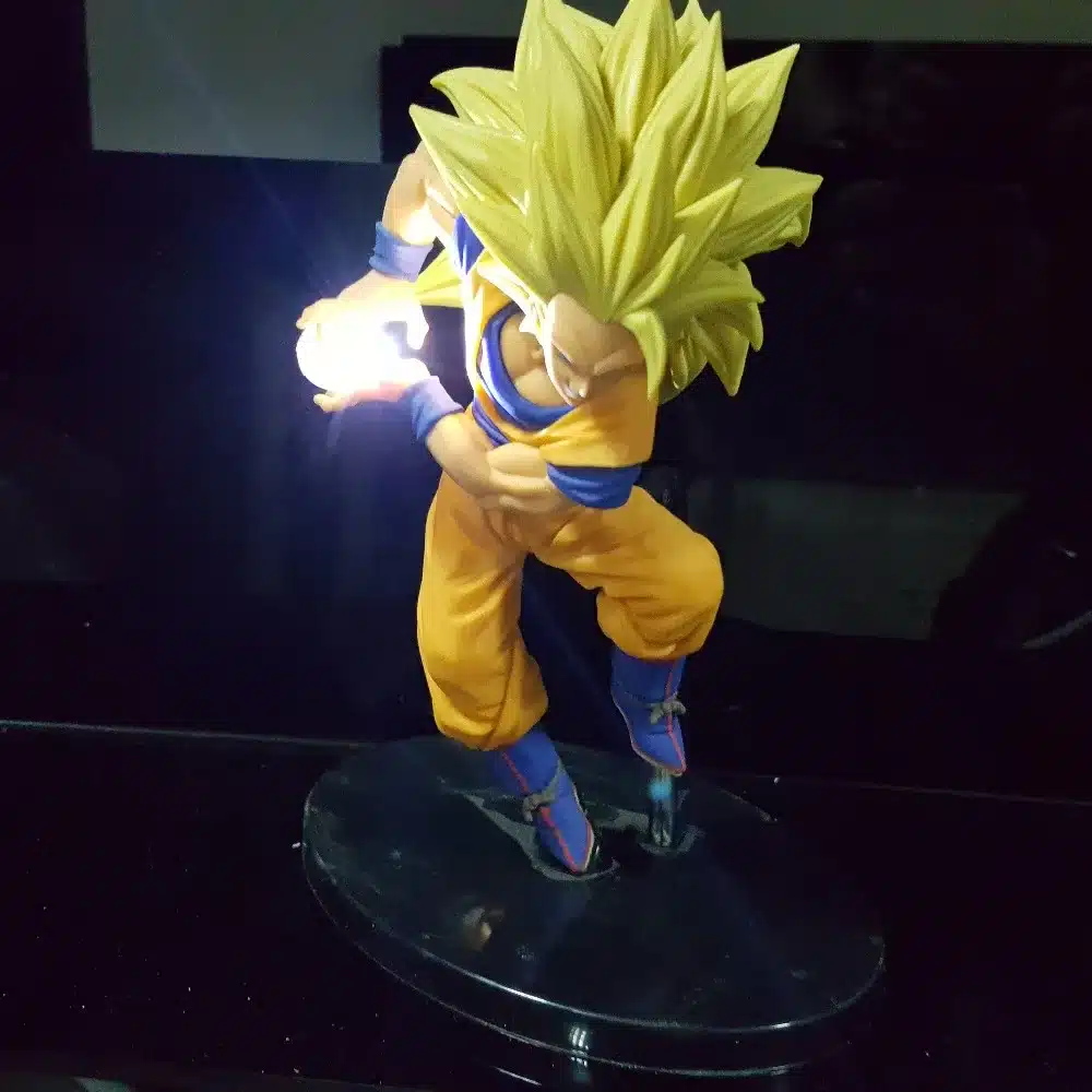 Dragon Ball Z Action Figures Son Goku Kamehameha Led Light 150mm Anime Dragon Ball Super Saiyan 9