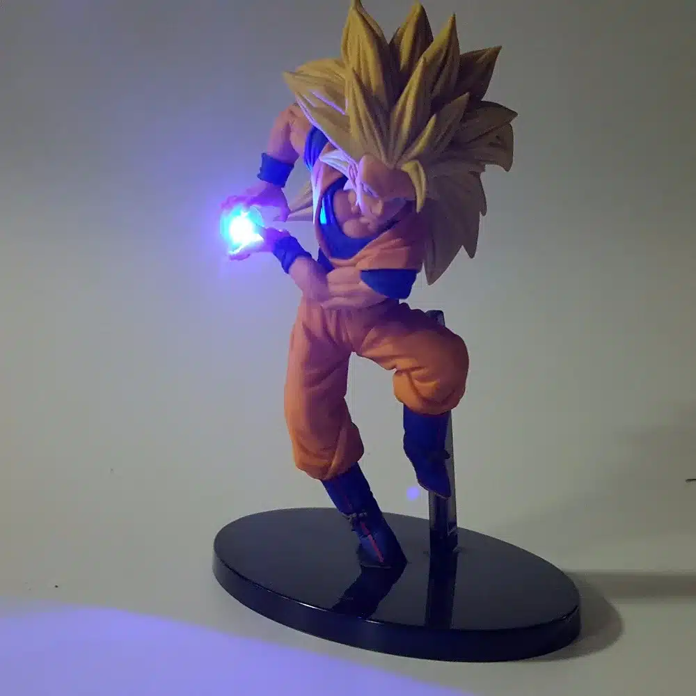 Dragon Ball Z Action Figures Son Goku Kamehameha Led Light 150mm Anime Dragon Ball Super Saiyan 13