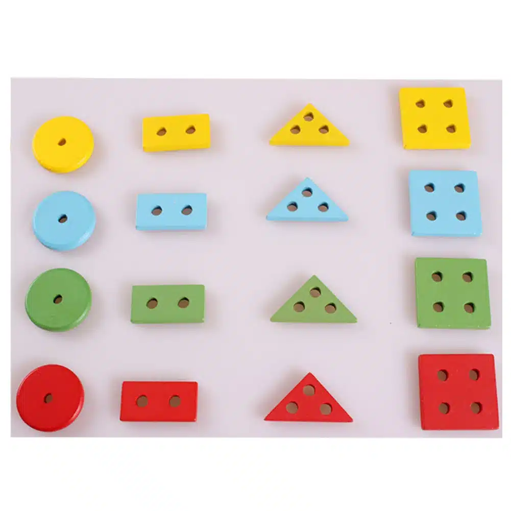 Toddler Baby Wooden Stacking Train Block Toy Fun Vehicle Block Board Game Toy Wooden Educational Toy for Children Gift 22