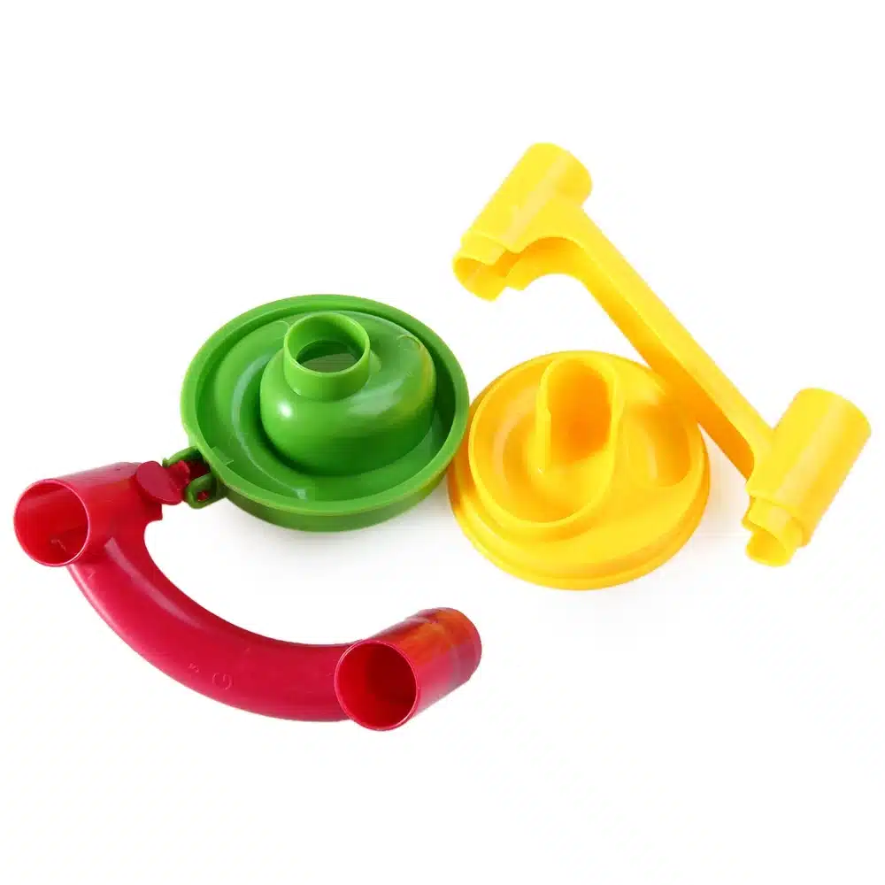 105pcs DIY Construction Marble Race Game Toy Kids Race Run Maze Balls Track Plastic House Building Blocks Kids Educational Toys 9