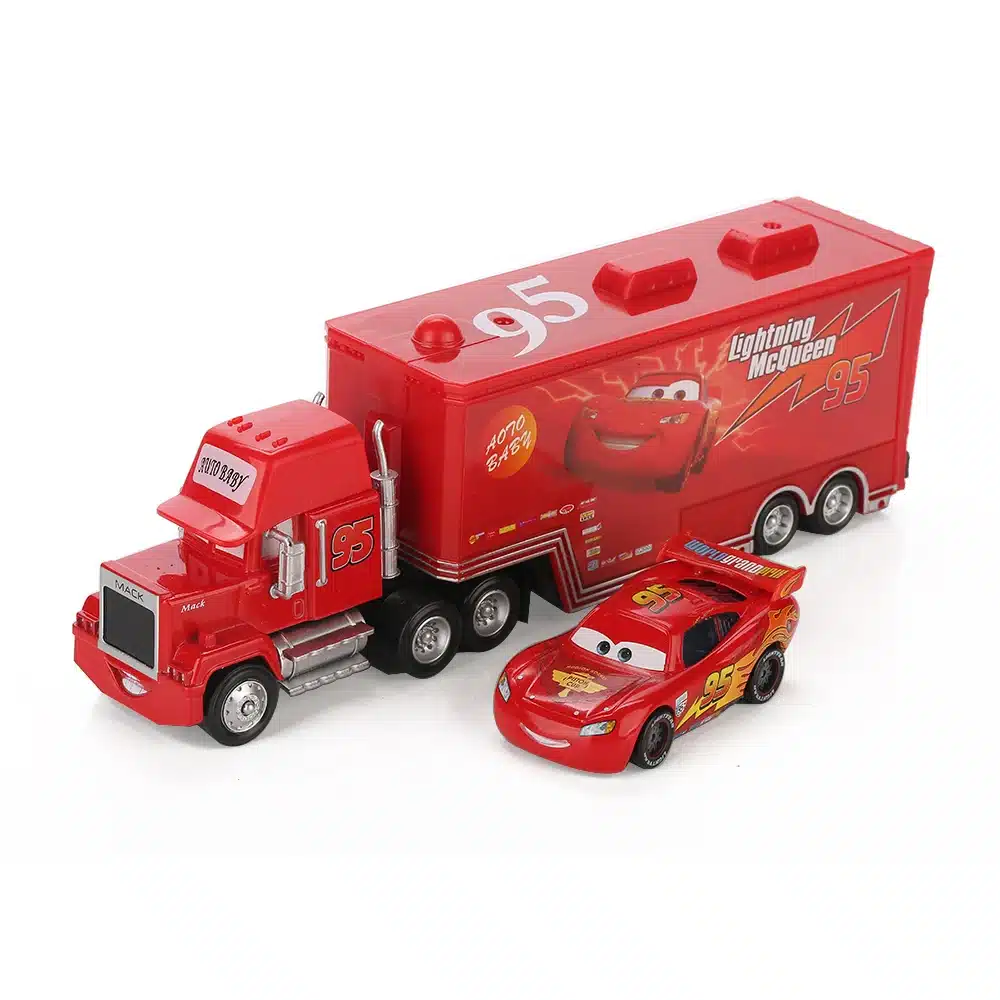 Disney Pixar Cars 2 3 Car Toys 2Pcs/Set McQueen Mack Uncle Jimmy The King Jackson Storm 1:55 Diecast Metal Alloy Model Toys Boys 13