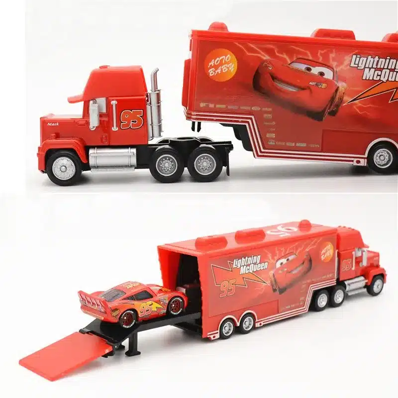 Disney Pixar Cars 2 3 Car Toys 2Pcs/Set McQueen Mack Uncle Jimmy The King Jackson Storm 1:55 Diecast Metal Alloy Model Toys Boys 20