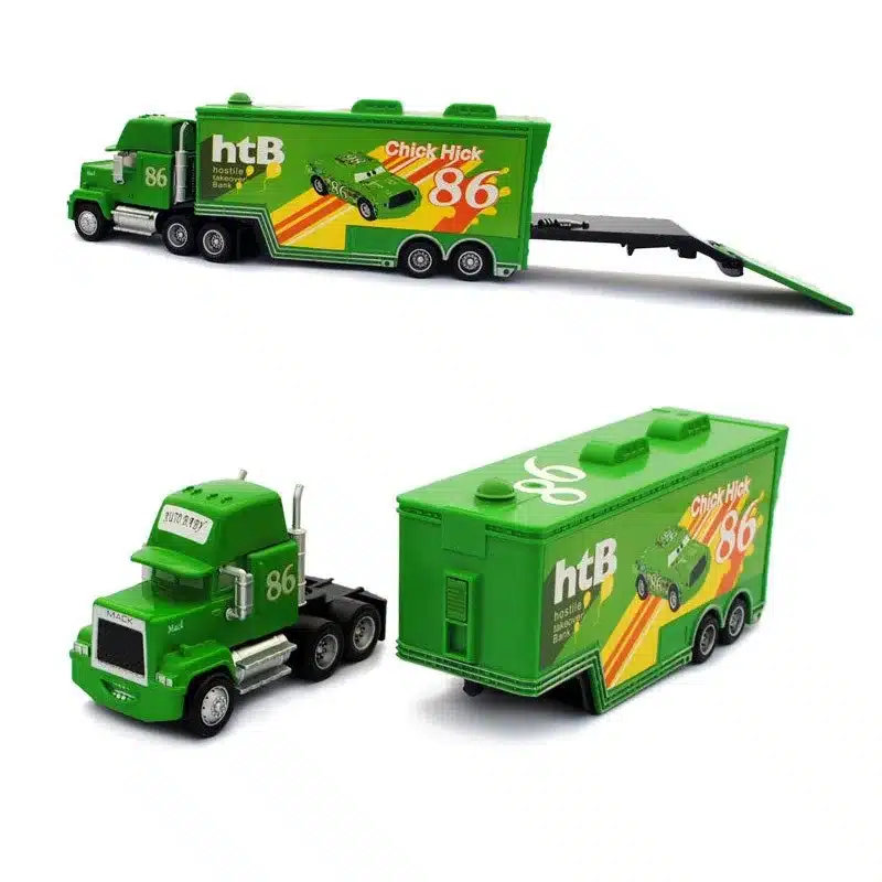 Disney Pixar Cars 2 3 Car Toys 2Pcs/Set McQueen Mack Uncle Jimmy The King Jackson Storm 1:55 Diecast Metal Alloy Model Toys Boys 21