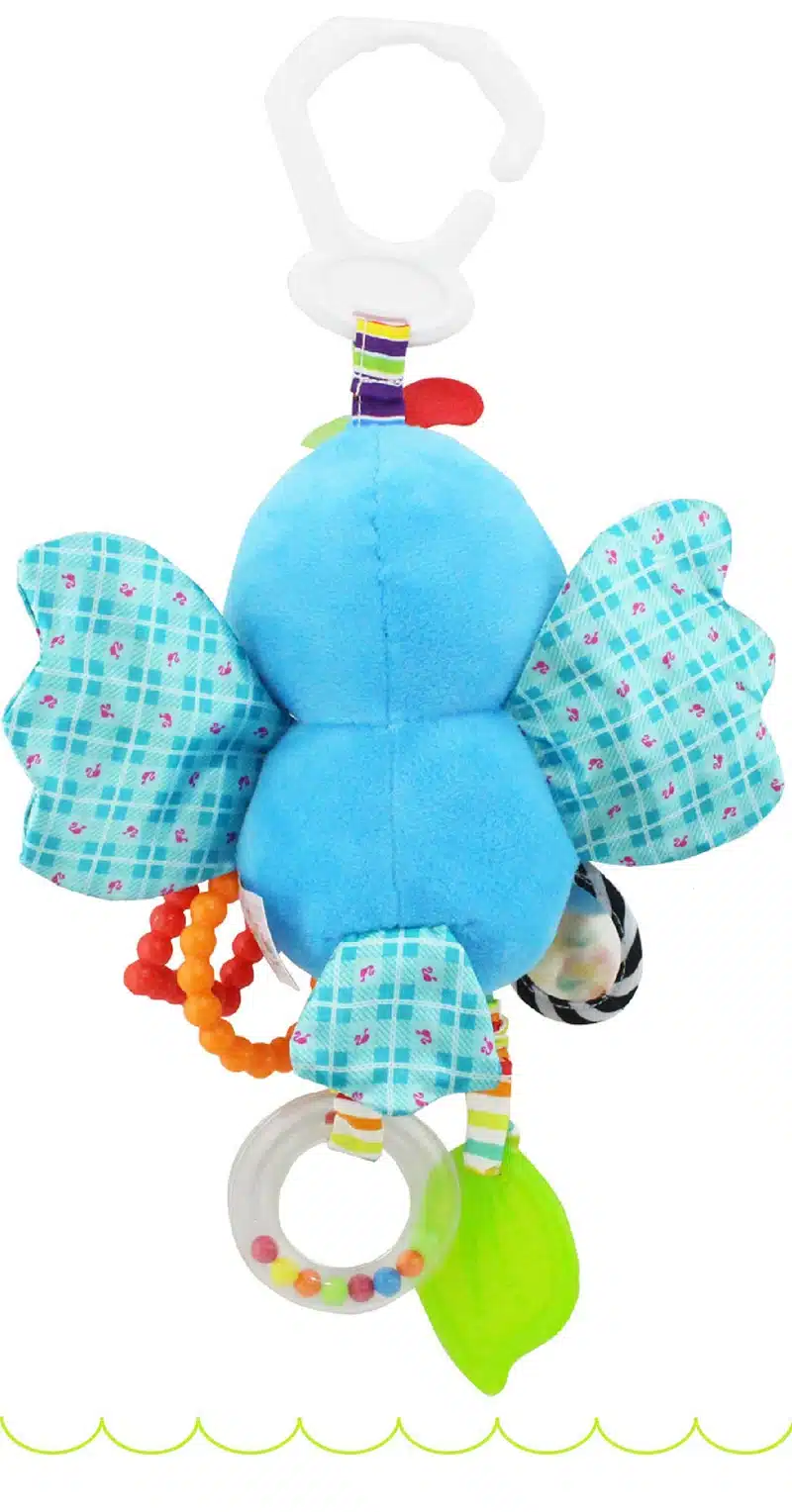 Happy Monkey baby bed bell neonatal baby toys with BB bell plush toy for baby bed hanging bell cartoon animal WJ459 11
