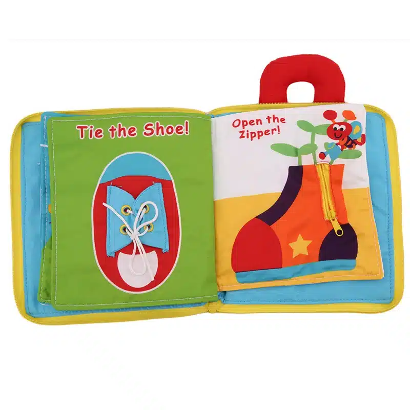 Soft Books Infant Early cognitive Development My Quiet Bookes baby goodnight educational Unfolding Cloth Books Activity Books 4