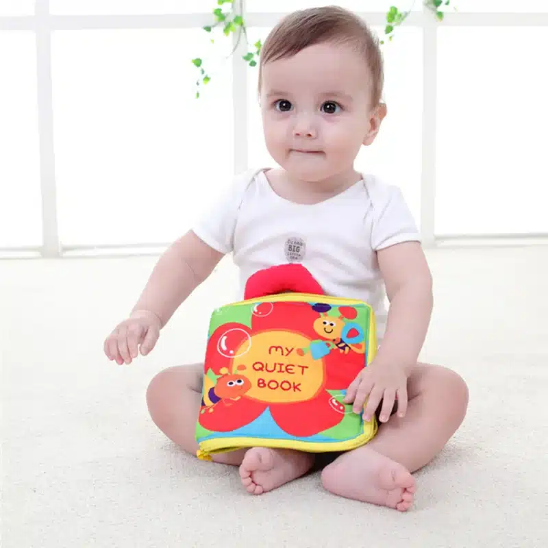 Soft Books Infant Early cognitive Development My Quiet Bookes baby goodnight educational Unfolding Cloth Books Activity Books 7
