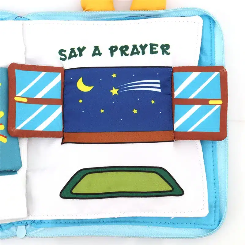Soft Books Infant Early cognitive Development My Quiet Bookes baby goodnight educational Unfolding Cloth Books Activity Books 15