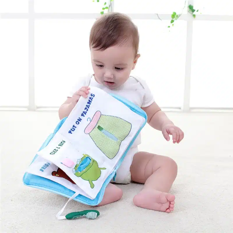 Soft Books Infant Early cognitive Development My Quiet Bookes baby goodnight educational Unfolding Cloth Books Activity Books 17