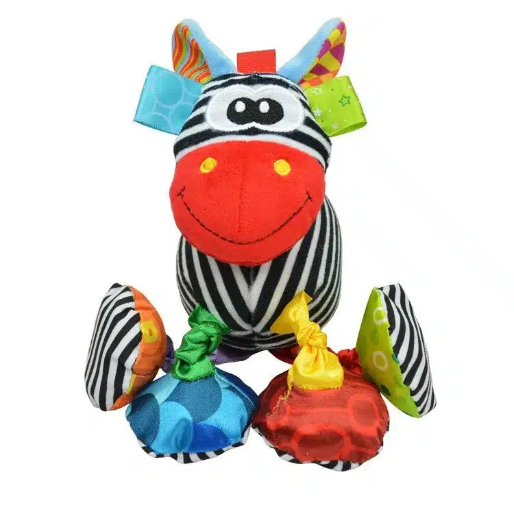 Baby Rattle Ring Bell Baby Toy Soft Plush Elephant Crib Bed Hanging Animal Teether Animal Infant Early Educational Doll WJ323 17
