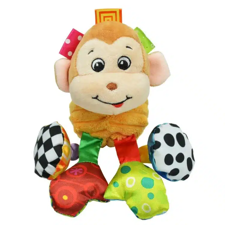 Baby Rattle Ring Bell Baby Toy Soft Plush Elephant Crib Bed Hanging Animal Teether Animal Infant Early Educational Doll WJ323 21
