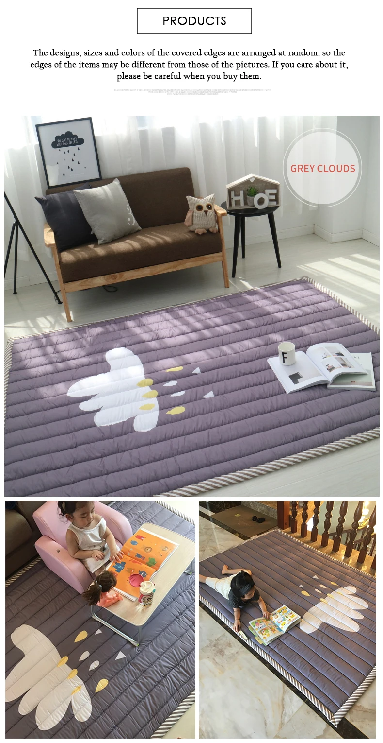 3CM Thickness Baby Play mat Children Carpet 140*200*3CM Machine Washable Rugs For Living Room Anti-skid Bedroom 55*77 Inch 14