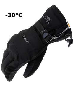 Mustad väga soojad kindad talviste spordialade harrastamiseks, mis taluvad temperatuuri kuni -30 °C. Kindad on valmistatud vastupidavast materjalist, nähtavad brändisildid ning kinnitused randme osas, sobivad suurepäraselt külmadesse tingimustesse.