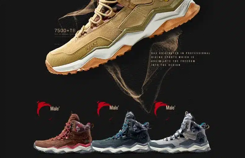 RAX Men Women Mid-top Waterproof Leather Hiking Shoes Outdoor Trekking Boots Trail Camping Climbing Outventure Hunting Shoes 15