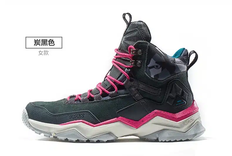 RAX Men Women Mid-top Waterproof Leather Hiking Shoes Outdoor Trekking Boots Trail Camping Climbing Outventure Hunting Shoes 42