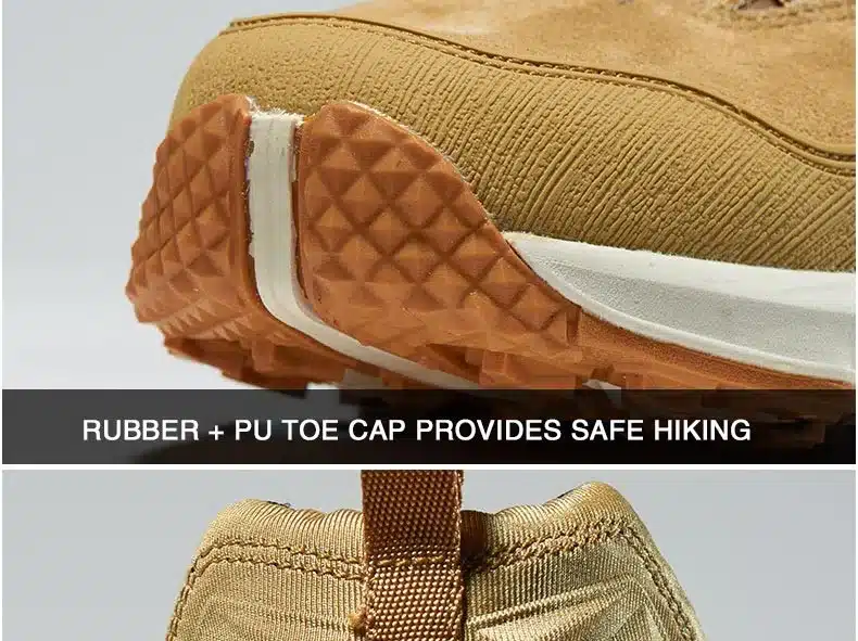 RAX Men Women Mid-top Waterproof Leather Hiking Shoes Outdoor Trekking Boots Trail Camping Climbing Outventure Hunting Shoes 50