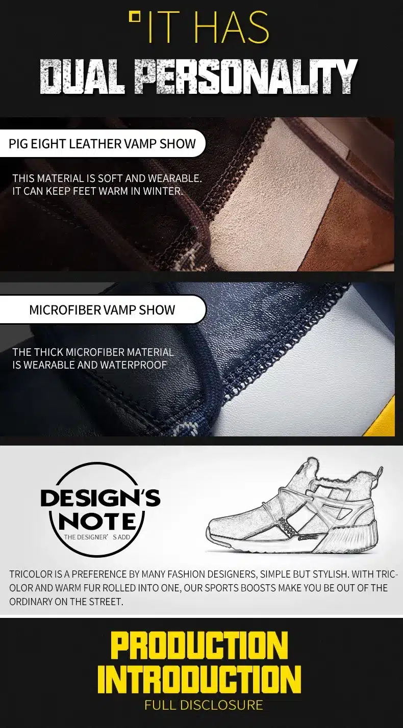 ONEMIX New Winter Men's Boots Warm Wool Sneakers Outdoor Unisex Athletic Sport Shoes Comfortable Running Shoes Sales 14