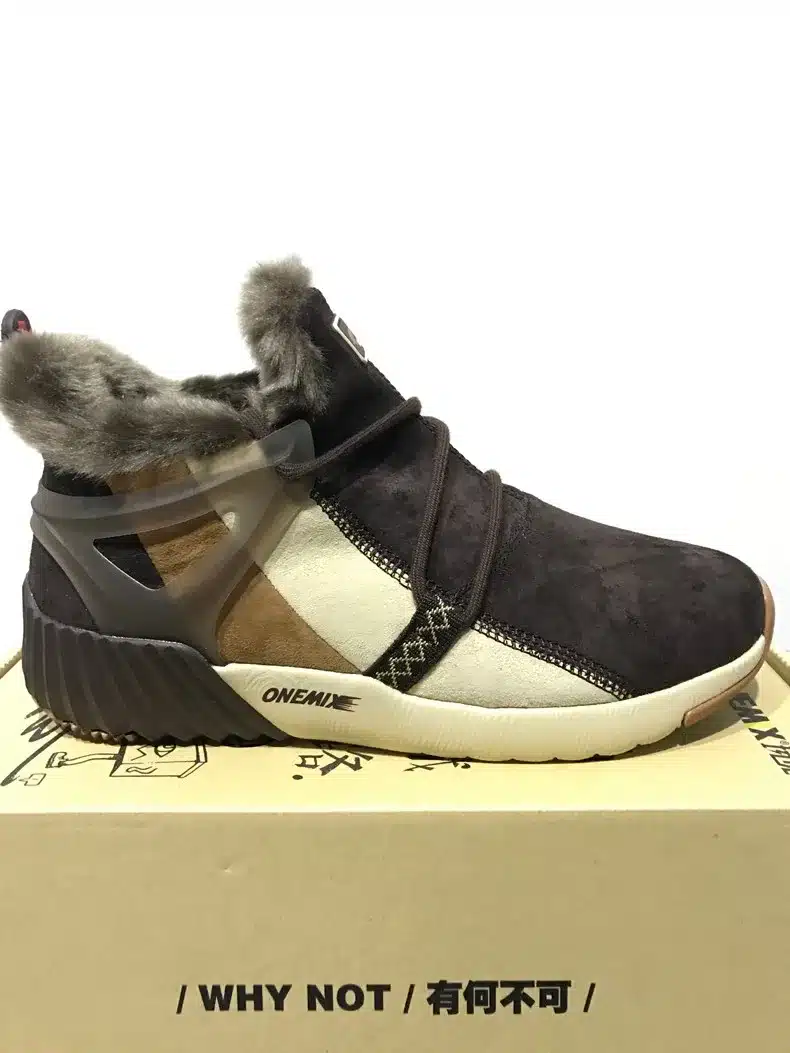 ONEMIX New Winter Men's Boots Warm Wool Sneakers Outdoor Unisex Athletic Sport Shoes Comfortable Running Shoes Sales 31