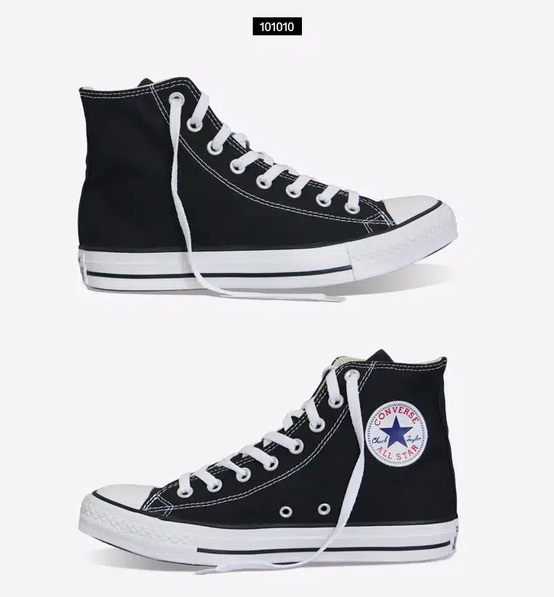 Original Converse all star shoes men women's sneakers canvas shoes all black high classic Skateboarding Shoes free shipping 7