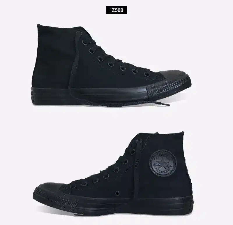 Original Converse all star shoes men women's sneakers canvas shoes all black high classic Skateboarding Shoes free shipping 9