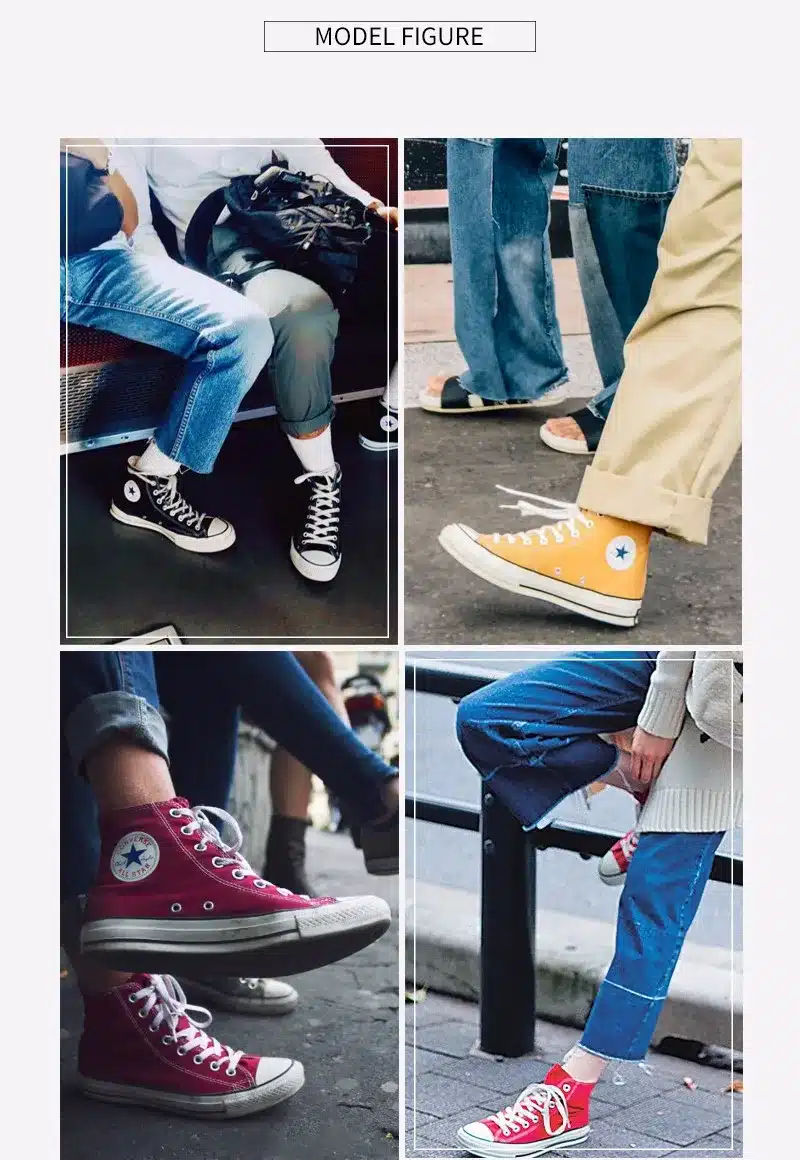Original Converse all star shoes men women's sneakers canvas shoes all black high classic Skateboarding Shoes free shipping 28