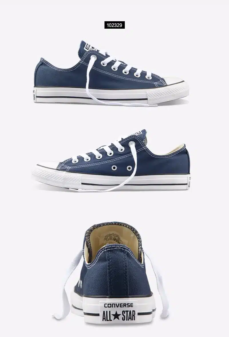 Original Converse all star men's and women's sneakers for men women canvas shoes all black low classic Skateboarding Shoes 7