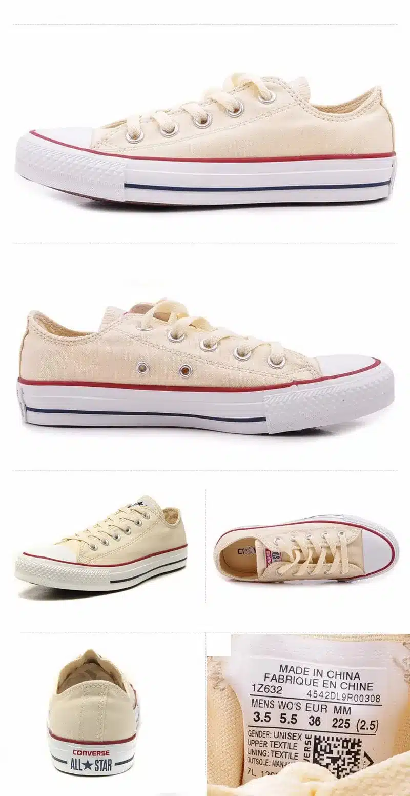 Original Converse all star men's and women's sneakers for men women canvas shoes all black low classic Skateboarding Shoes 17