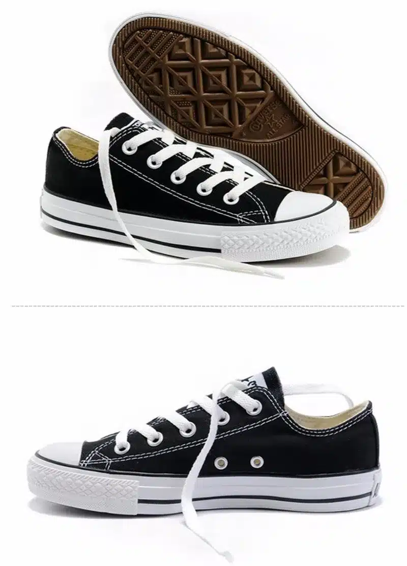 Original Converse all star men's and women's sneakers for men women canvas shoes all black low classic Skateboarding Shoes 18