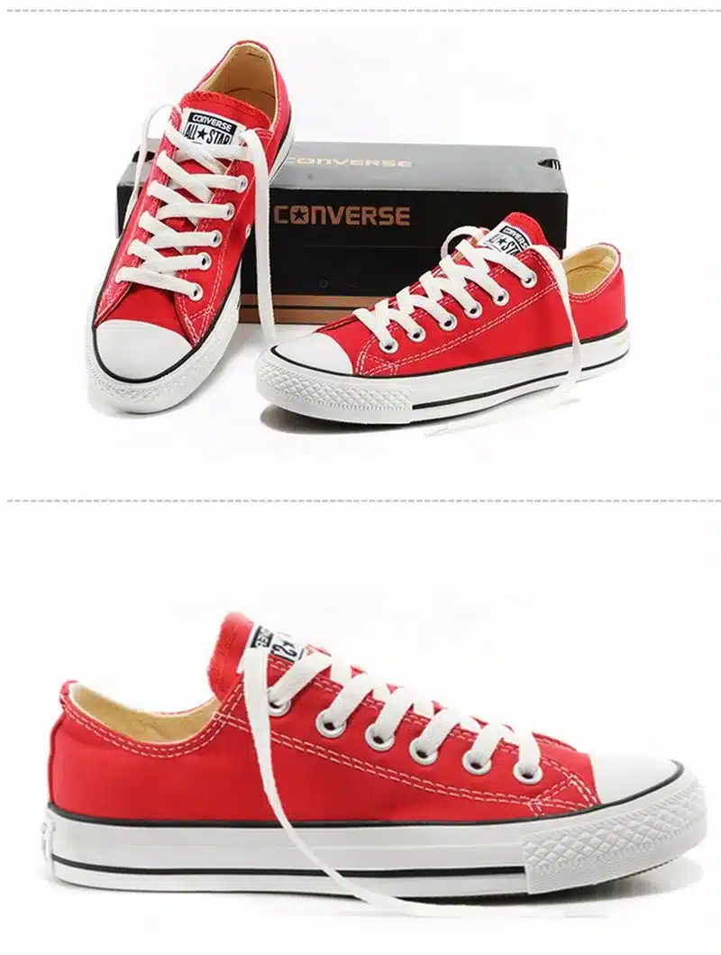 Original Converse all star men's and women's sneakers for men women canvas shoes all black low classic Skateboarding Shoes 20