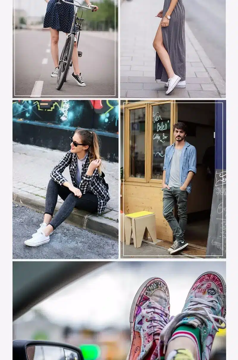 Original Converse all star men's and women's sneakers for men women canvas shoes all black low classic Skateboarding Shoes 26
