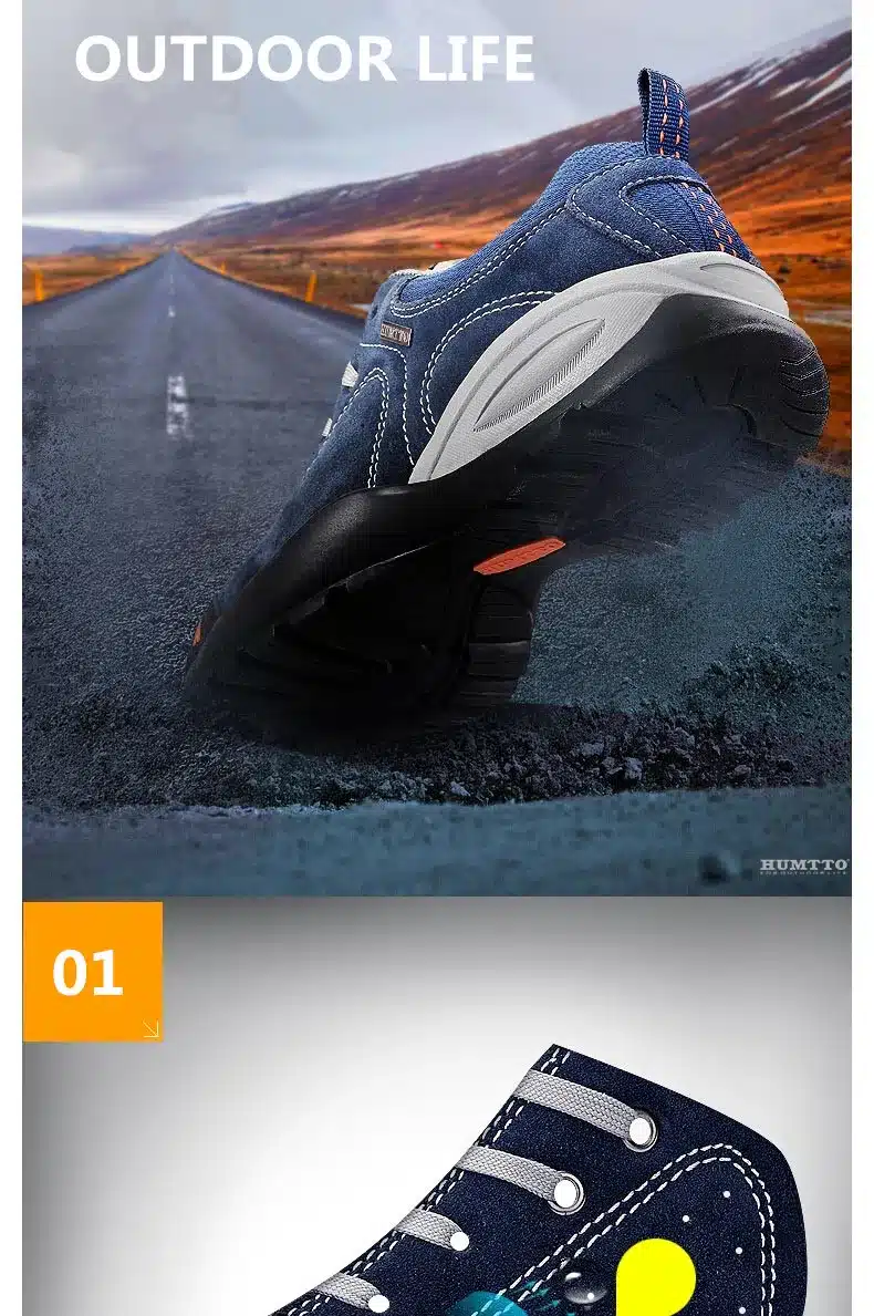 new hiking shoes outdoor woman camping sneakers men hunting winter trekking outventure non-slip climbing sport Rubber Lace-Up 4