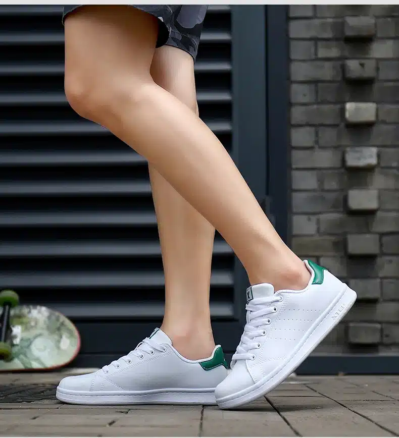 XTEP 2017 women's men's Skateboard Shoes Sneakers Leather walking white stan Shoes for men women free shipping 985318315290 4