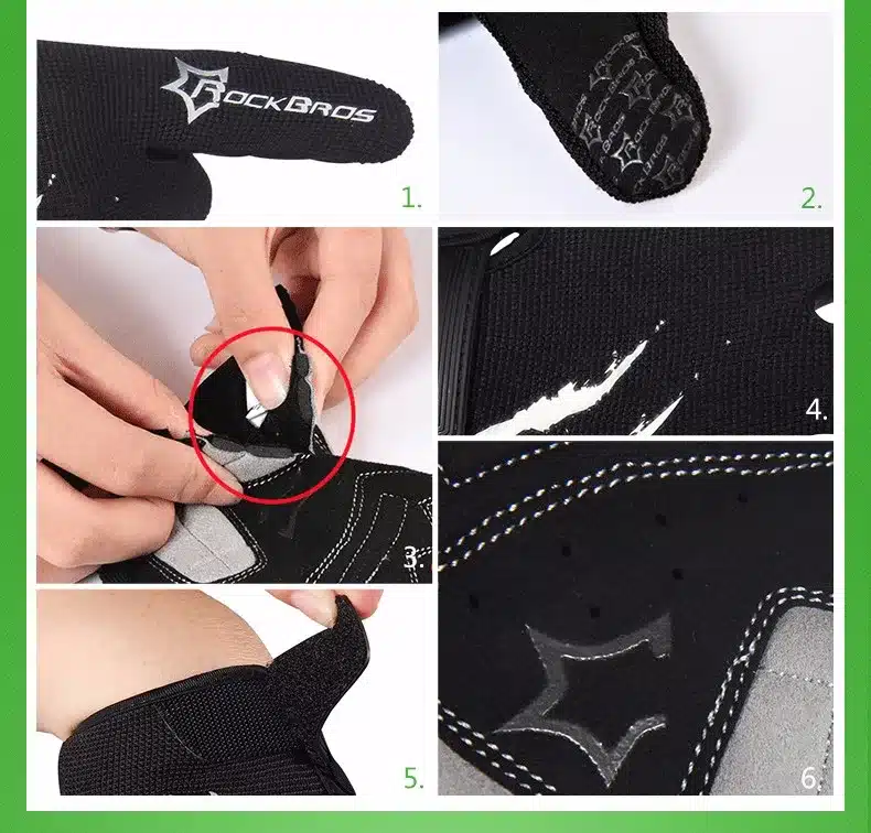 ROCKBROS Cycling Gloves Sponge Pad Long Finger Motorcycle Gloves For Bicycle Mountain Bike Glove Touch Screen MTB Gloves 6