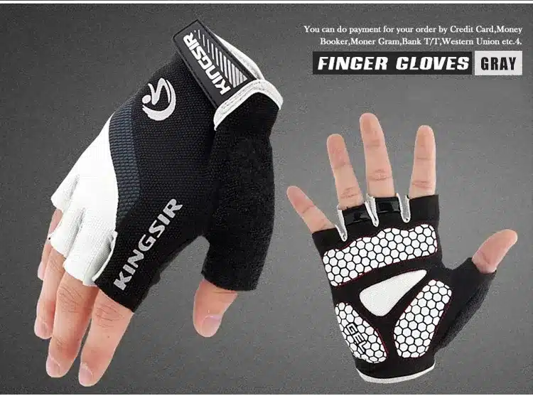 1 Pair Outdoor Sport Gloves Summer Cycling Bike Bicycle Riding Gym Fitness Half Finger Gloves Shockproof Mittens S/M/L/XL/XXL 22