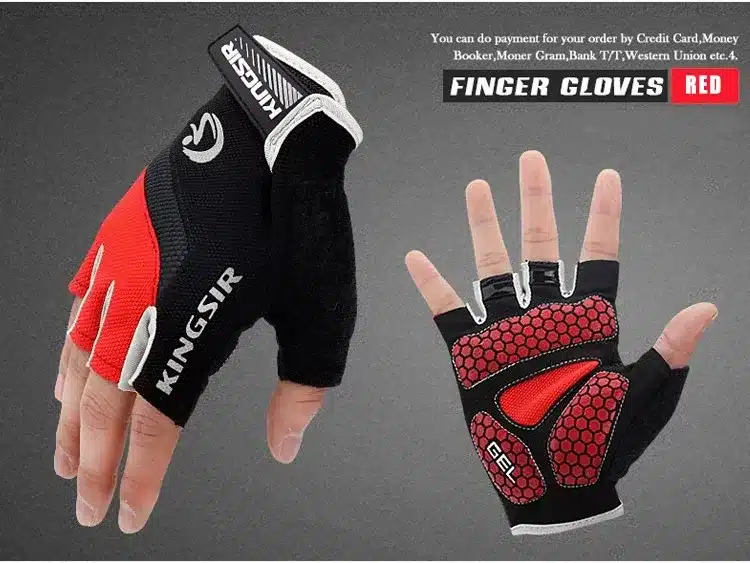 1 Pair Outdoor Sport Gloves Summer Cycling Bike Bicycle Riding Gym Fitness Half Finger Gloves Shockproof Mittens S/M/L/XL/XXL 23