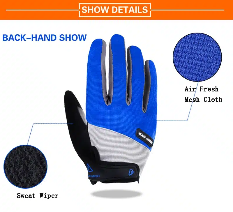 Arbot Bicycle Bike Gloves Men Women Cycling Glove mtb Bicycle 3D GEL Sports Full Finger Glove Bisiklet Black Luvas ciclismo 17