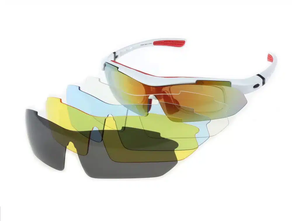 Professional Polarized Cycling Glasses Bike Goggles Outdoor Sports Bicycle Sunglasses UV 400 With 5 Lens TR90 5 color 42