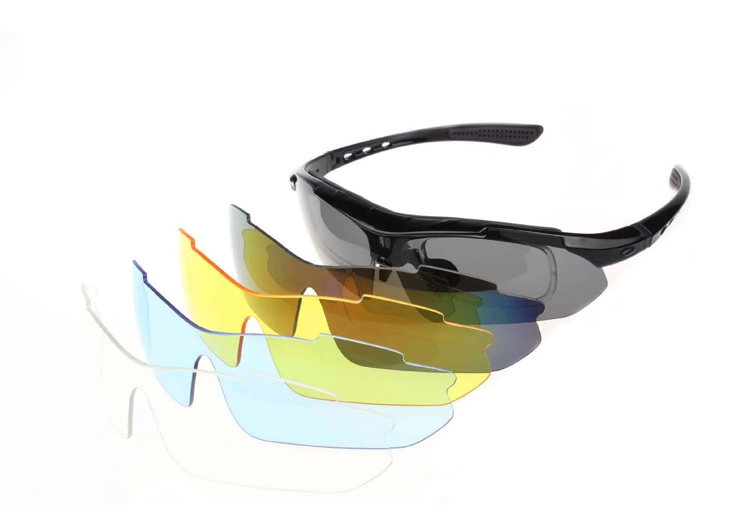 Professional Polarized Cycling Glasses Bike Goggles Outdoor Sports Bicycle Sunglasses UV 400 With 5 Lens TR90 5 color 53