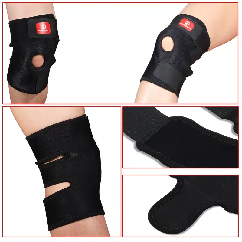 Elastic Knee Support Brace Kneepad Adjustable Patella Knee Pads Safety Guard Strap For Basketball Free Size 6