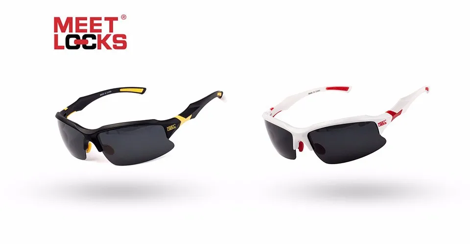 MEETLOCKS Bike Cycling Glasses Sports Sunglasses UV 400 Polarized Lens for Fishing Golfing Driving Running Eyewear with case 2