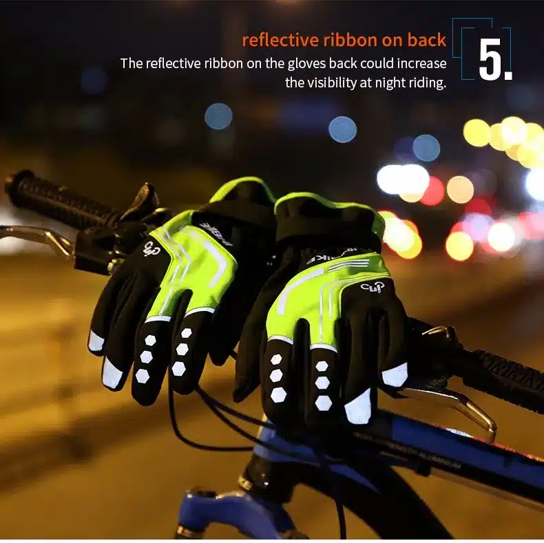 INBIKE 2017 Winter Cycling Gloves Gel Padded Thermal Full Finger Bike Bicycle Gloves Touch Screen Windproof Men's Gloves GW969R 9