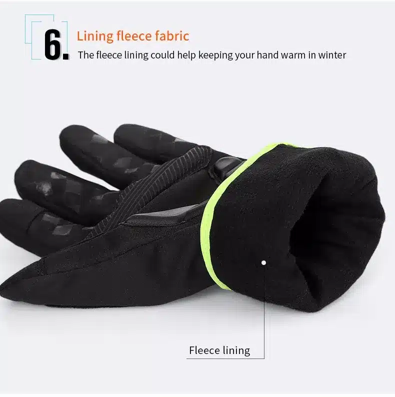 INBIKE 2017 Winter Cycling Gloves Gel Padded Thermal Full Finger Bike Bicycle Gloves Touch Screen Windproof Men's Gloves GW969R 10